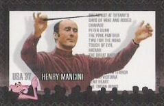 37-cent U.S. postage stamp picturing Henry Mancini
