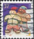 37-cent U.S. postage stamp picuring children cookies