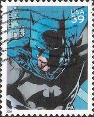 39-cent U.S. postage stamp picturing Batman