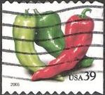 39-cent U.S. postage stamp picturing chili peppers