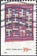 39-cent U.S. postage stamp picturing Gee's Bend quilt