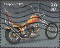 39-cent U.S. postage stamp picturing Chopper motorcycle