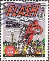 39-cent U.S. postage stamp picturing The Flash