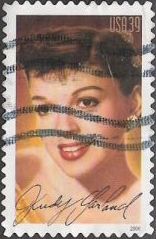 39-cent U.S. postage stamp picturing Judy Garland