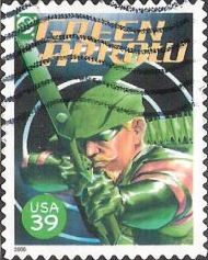 39-cent U.S. postage stamp picturing Green Arrow