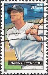 39-cent U.S. postage stamp picturing Hank Greenberg