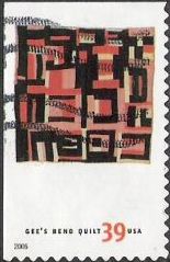 39-cent U.S. postage stamp picturing Gee's Bend quilt