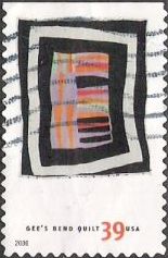 39-cent U.S. postage stamp picturing Gee's Bend quilt