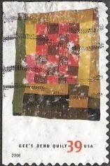 39-cent U.S. postage stamp picturing Gee's Bend quilt