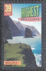 39-cent U.S. postage stamp picturing Moloka'i