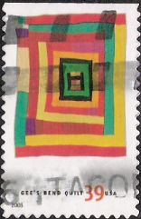 39-cent U.S. postage stamp picturing Gee's Bend quilt