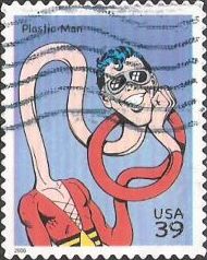 39-cent U.S. postage stamp picturing Plastic Man