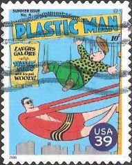 39-cent U.S. postage stamp picturing Plastic Man