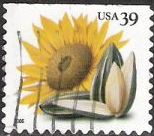 39-cent U.S. postage stamp picturing sunflower