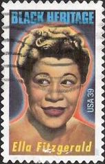 39-cent U.S. postage stamp picturing Ella Fitzgerald