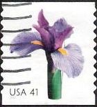 41-cent U.S. postage stamp picturing iris
