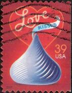 39-cent U.S. postage stamp picturing Hershey's Kiss