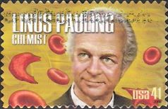 41-cent U.S. postage stamp picturing Linus Pauling