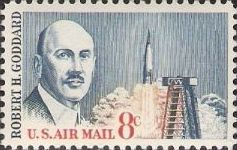 8-cent U.S. postage stamp picturing Robert H. Goddard