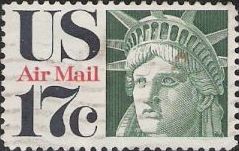 17-cent U.S. postage stamp picturing Statue of Liberty