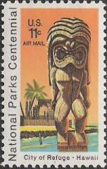 11-cent U.S. postage stamp picturing carved image