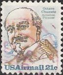 21-cent U.S. postage stamp picturing Octave Chanute