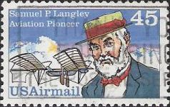 45-cent U.S. postage stamp picturing Samuel P. Langley
