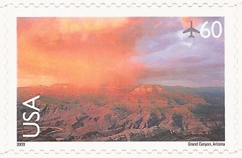 60-cent U.S. postage stamp picturing Grand Canyon