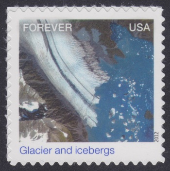 Bear Glacier Forever U.S. postage stamp picturing Bear Glacier in Alaska, USA