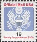 19-cent U.S. postage stamp picturing Great Seal of the United States