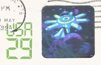 Shuttle Docking at Space Station 29-cent U.S. stamped envelope picturing space shuttle and space station