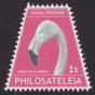 1-stamp Philosateleian Post stamp picturing American flamingo