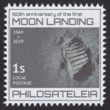 50th Anniversary of the First Moon Landing stamp