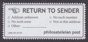 Return to sender label