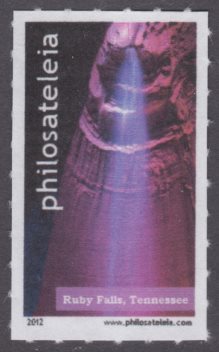 Private local post stamp picturing Ruby Falls, Tennessee